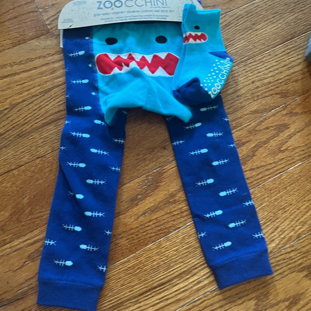 Blue Monster Kids Leggings